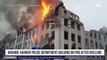 Ukraine: Kharkiv police department building on fire after shelling