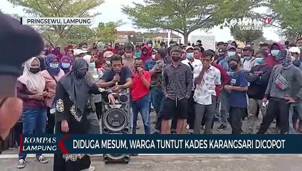 Diduga Mesum, Warga Ricuh Tuntut Kades Dicopot