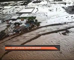Hujan lebat luar biasa, Chile dilanda banjir