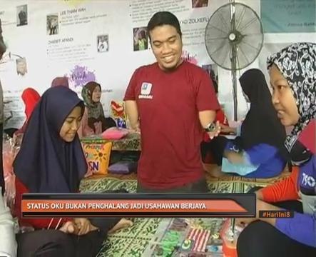 Status OKU bukan penghalang jadi usahawan berjaya