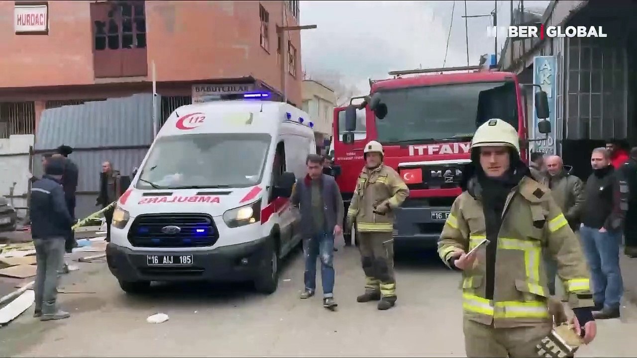 Bursa'da hurda deposunda patlama oldu, 2 kişi yaralandı