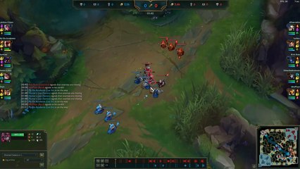 Une interaction désastreuse des sbires de League of Legends