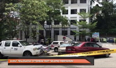 Empat penjenayah ditembak mati selepas menyamun