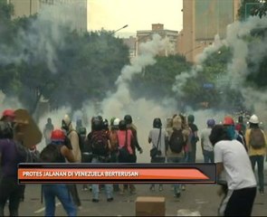 Protes jalanan di Venezuela berterusan
