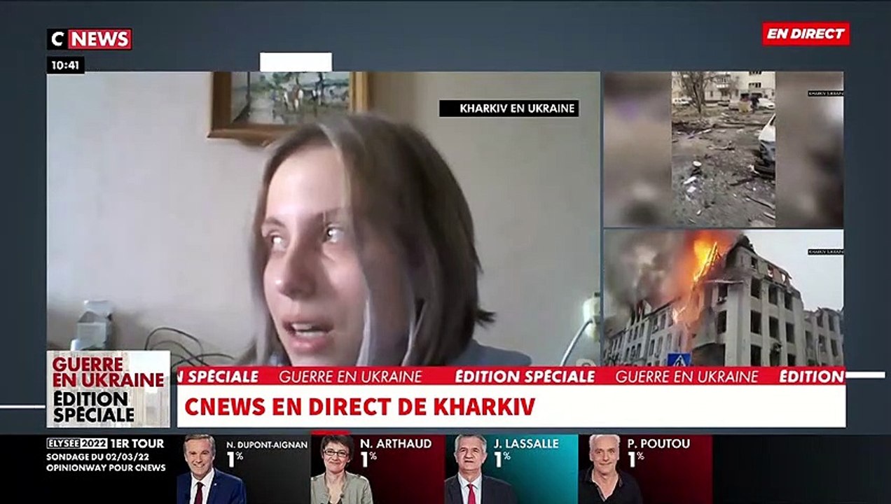 Guerre en Ukraine: En larmes, Alice craque en direct dans "Morandini Live" en racontant les bombardements qu’elle a vécus dans la nuit à Kharkiv - VIDEO