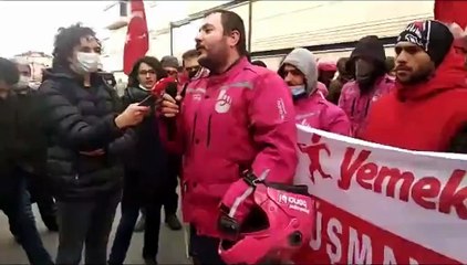 Nevzat Aydın'ın nankör dediği Yemeksepeti işçilerinden biri: Sen kan emicisin, ateş olsan cürmün kadar yer yakarsın!”