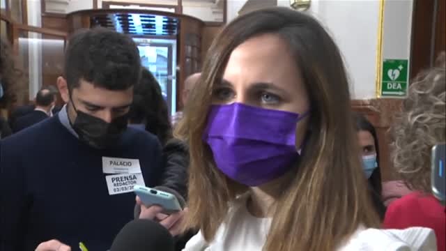 Belarra: Contribuir a la escalada bélica no va a hacer que acabe antes el conflicto