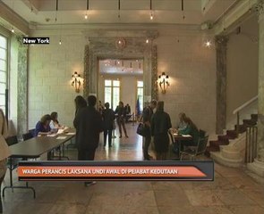 Warga Perancis laksana undi awal di pejabat kedutaan