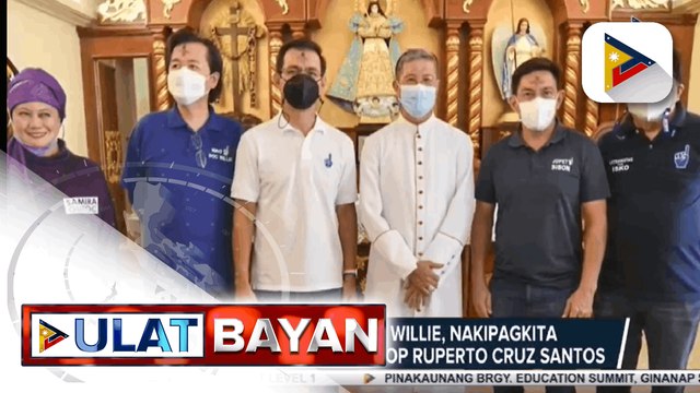 Mayor Isko Domagoso at running mate na si Dr. Willie Ong, sa Bataan nangampanya ngayong araw at nakipagkita kay Balanga, Bataan Bishop Ruperto Cruz Santos