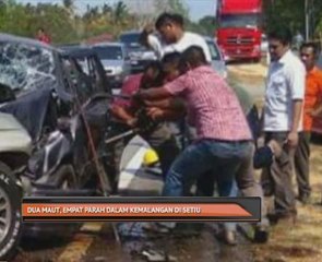Dua maut, empat parah dalam kemalangan di Setiu
