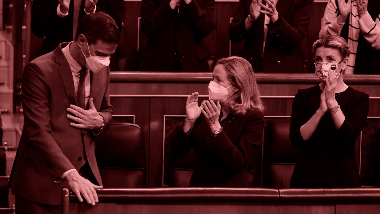 Yolanda Díaz se desmarca de Podemos y apoya a Sánchez en el envío de armas