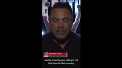 De la Hoya full of admiration for Ukraine's enlisting boxing champions