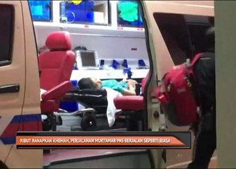 Ribut ranapkan khemah, perjalanan Muktamar PAS berjalan seperti biasa