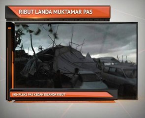 Kompleks PAS Kedah dilanda ribut