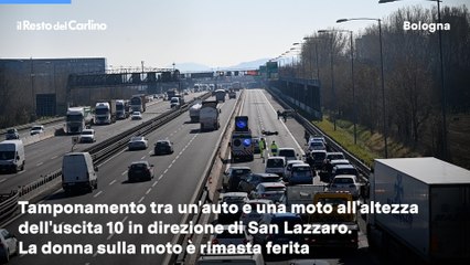 Incidente in tangenziale a Bologna, il video