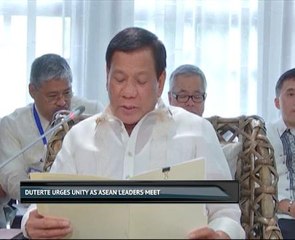 Duterte urges unity as ASEAN leaders meet