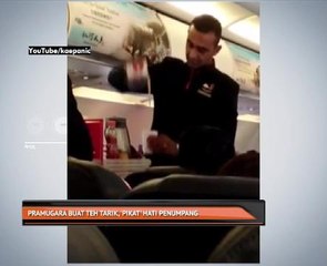Pramugara buat teh tarik, pikat hati penumpang