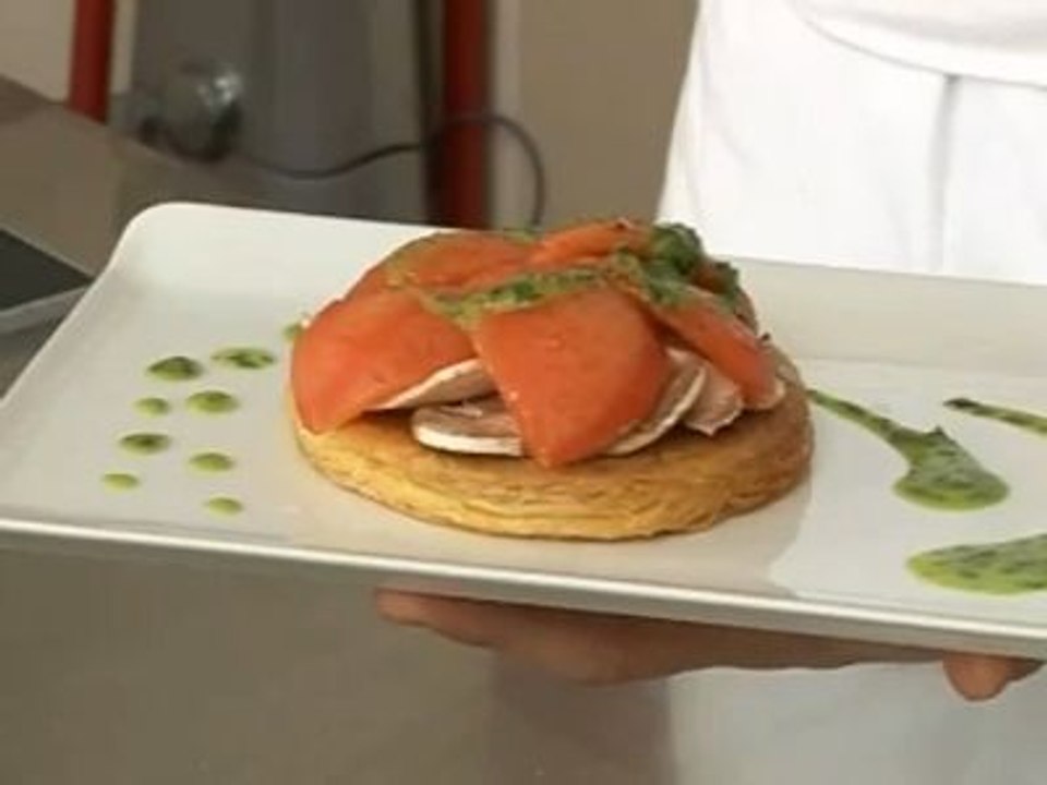 L'atelier des Chefs : tarte fine aux tomates et aux champignons