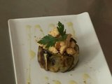 L'atelier des Chefs : la charlotte d'aubergine, crumble de vieux parmesan