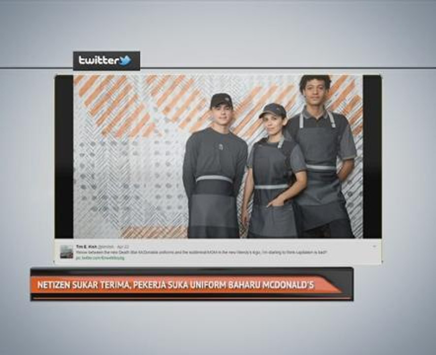 Netizen sukar terima, pekerja suka uniform baharu McDonald's