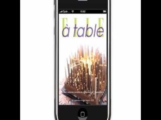 Découvrez en images notre application IPhone-ELLE à table