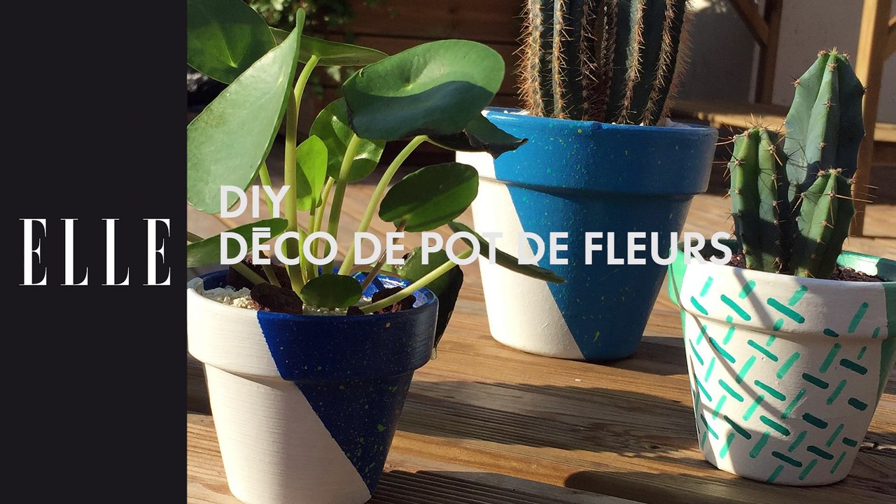 DIY: customiser un pot de fleurs