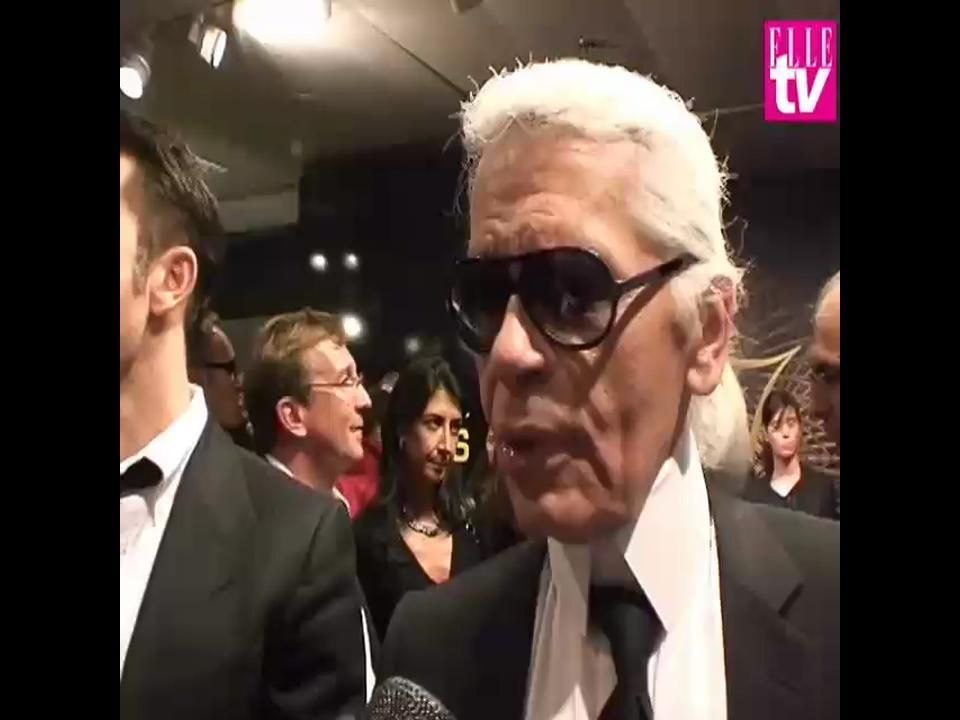 Interview : Karl Lagerfeld fête Noël au Printemps