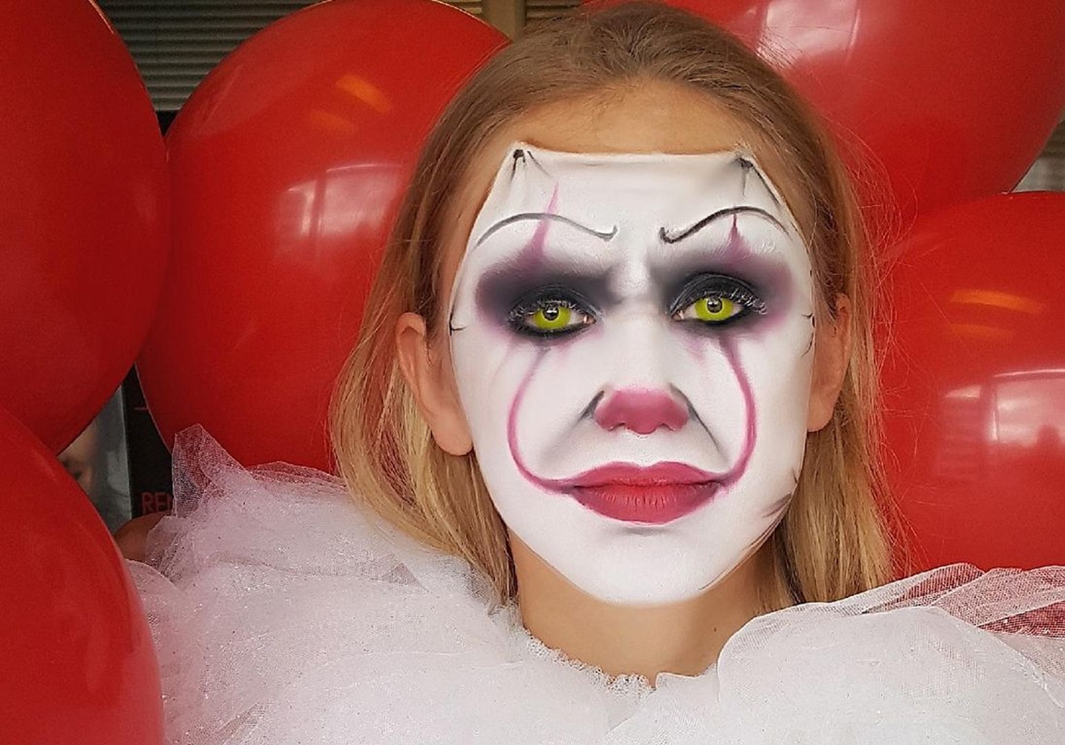 Tuto maquillage d'Halloween : le clown Ça - Vidéo Dailymotion