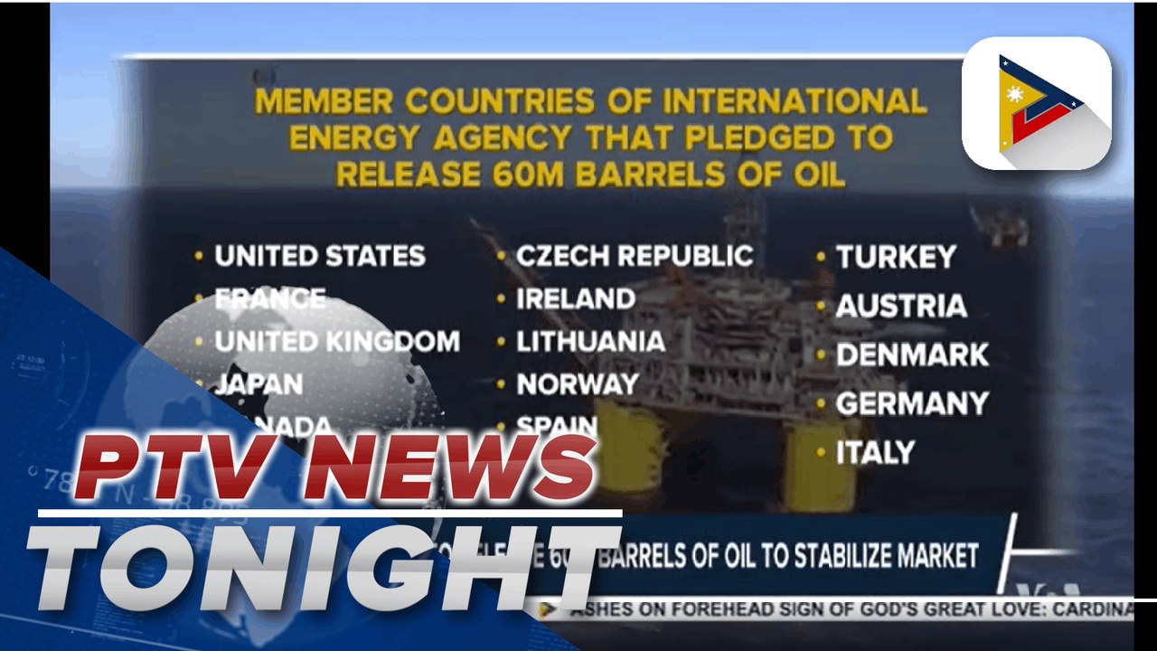 31 countries to release 60-M barrels of oil to stabilize market