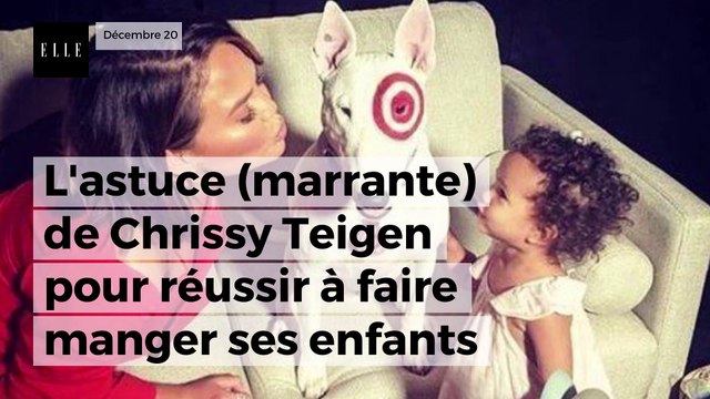 L'astuce (marrante) de Chrissy Teigen pour réussir à faire manger ses enfants