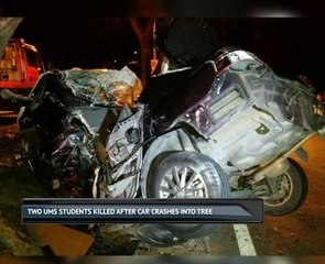 Two UMS students killed after car crashes into tree