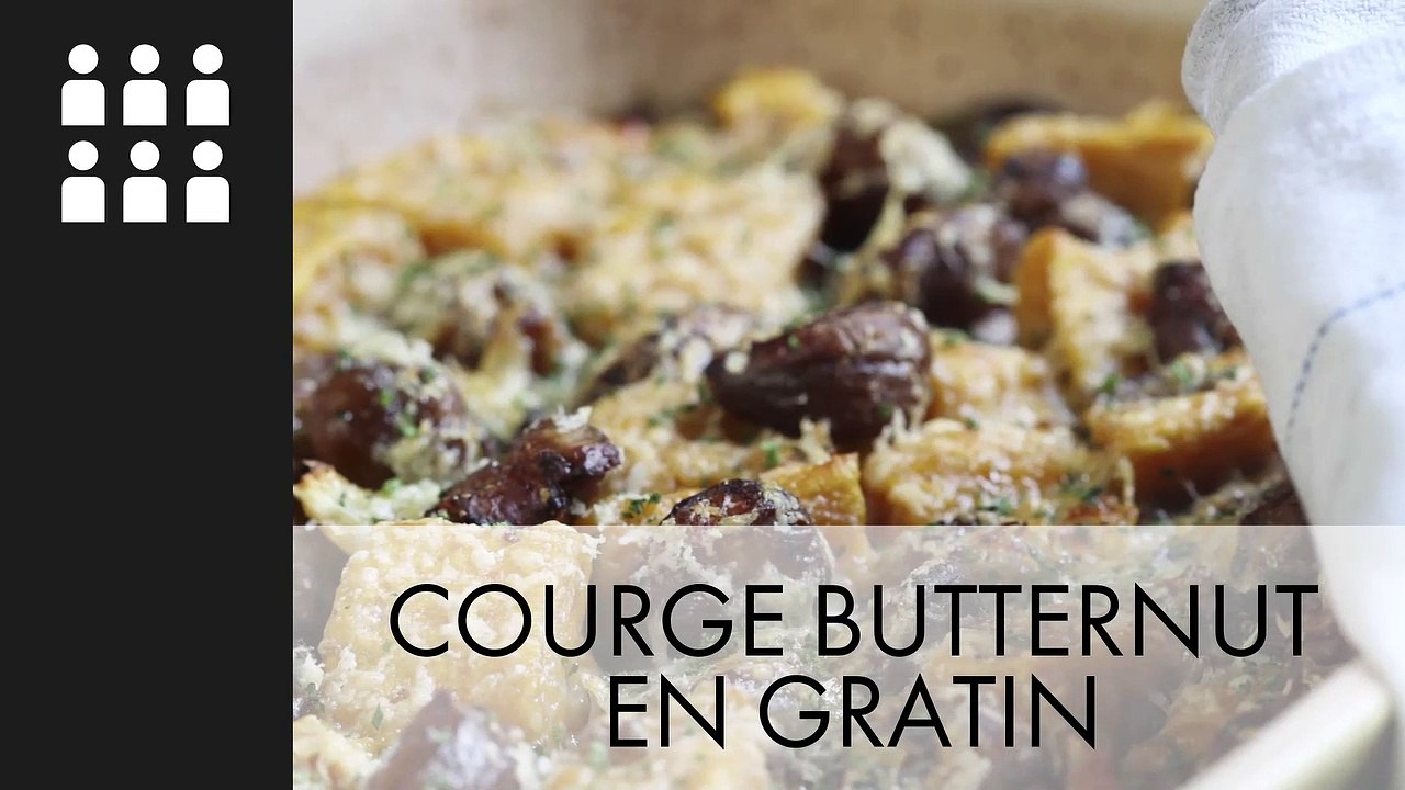 A TABLE : COURGE BUTTERNUT EN GRATIN
