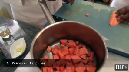 La recette de Babette : noisette de requin et purée de patates douces