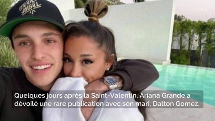 Ariana Grande : cette rare photo avec son époux Dalton Gomez