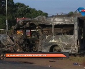 20 kanak-kanak maut kemalangan bas mini