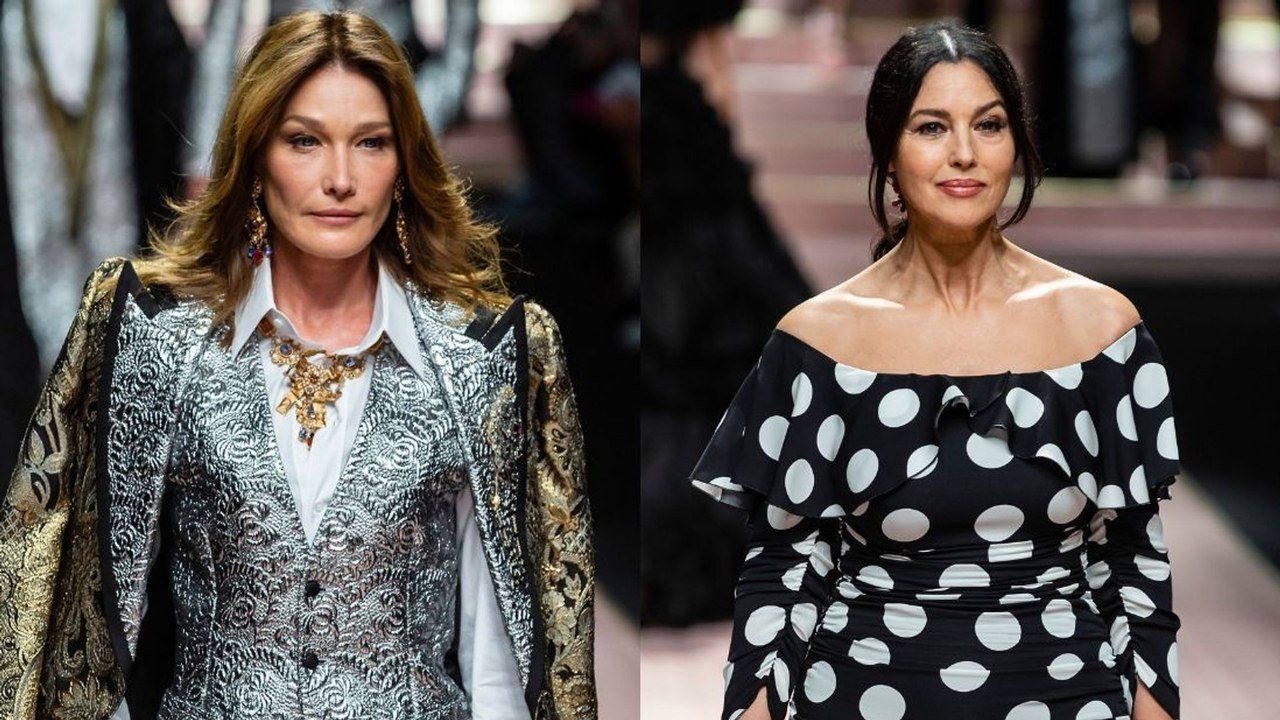 Carla Bruni et Monica Bellucci : supermodels pour Dolce & Gabbana