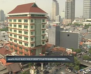 Jakarta police block muslim group's plan to guard poll stations