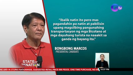 Bongbong Marcos, nangakong bubuhayin ang Bicol Express train system ng PNR | SONA