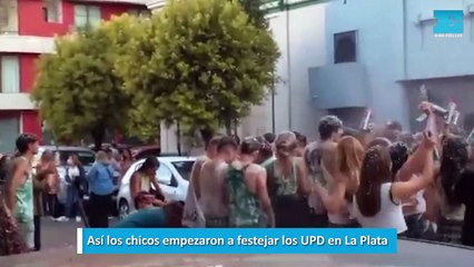 Así los chicos empezaron a festejar los UPD en La Plata
