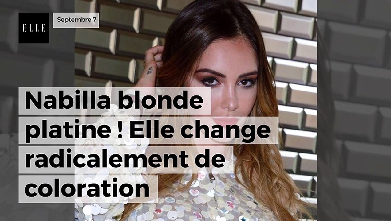 Nabilla blonde platine ! Elle change radicalement de coloration