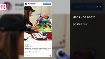 Eva Longoria emmène son fils Santiago au travail (et c’est adorable) !