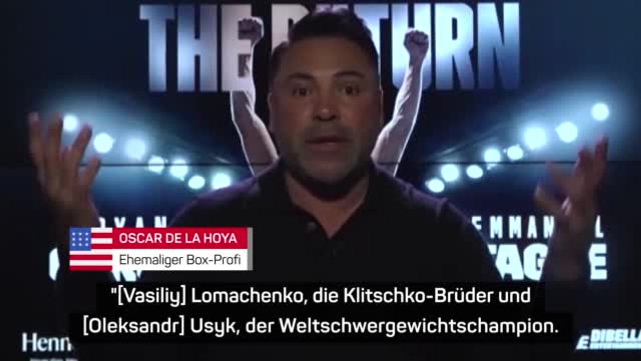 De la Hoya: “Ukraine-Boxer leisten Unglaubliches”