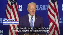 Election présidentielle américaine 2020 : Biden, confiant, affirme que les Américains 