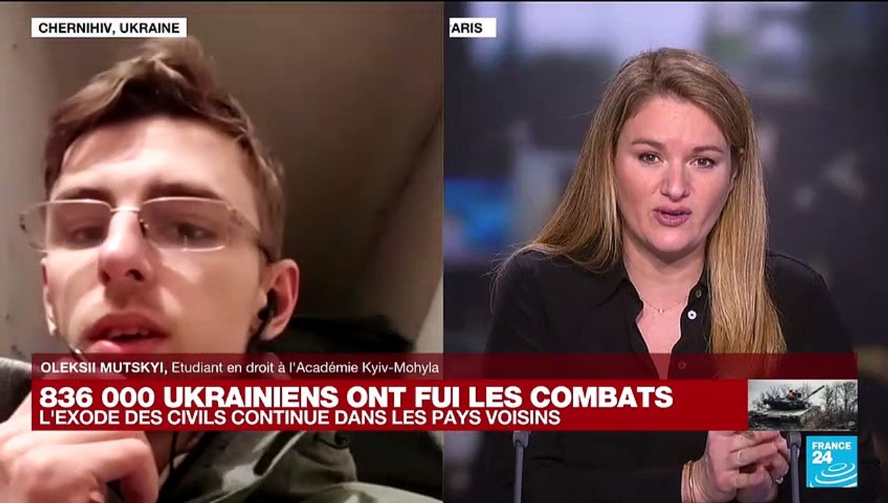 Guerre en Ukraine : "Je ne peux pas quitter l'Ukraine car je suis un homme", témoigne un étudiant