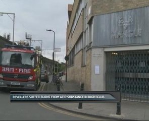 Revellers suffer burns from acid substance in nightclub