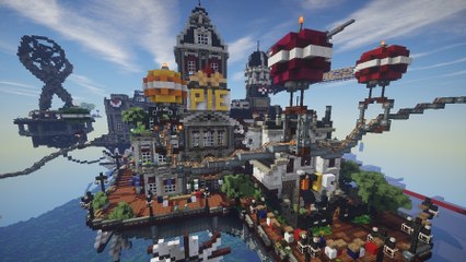 Minecraft : la ville flottante Columbia de BioShock Infinite entièrement recréée dans le jeu