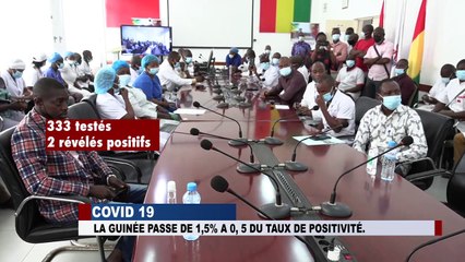 COVID-19 LA GUINEE PASSE DE 1.5 % A 0.5% DU TAUX DE POSITSVITE  ESPACE TV FM GUINEE