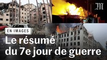 Guerre en Ukraine : jour 7, une ville « sous contrôle » des Russes et un bâtiment universitaire bombardé