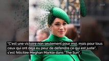 Meghan Markle remporte son procès contre la presse