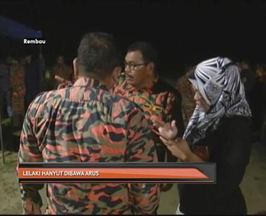 Lelaki hanyut dibawa arus